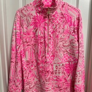 Lilly Pulitzer Pink and White Women's Popover